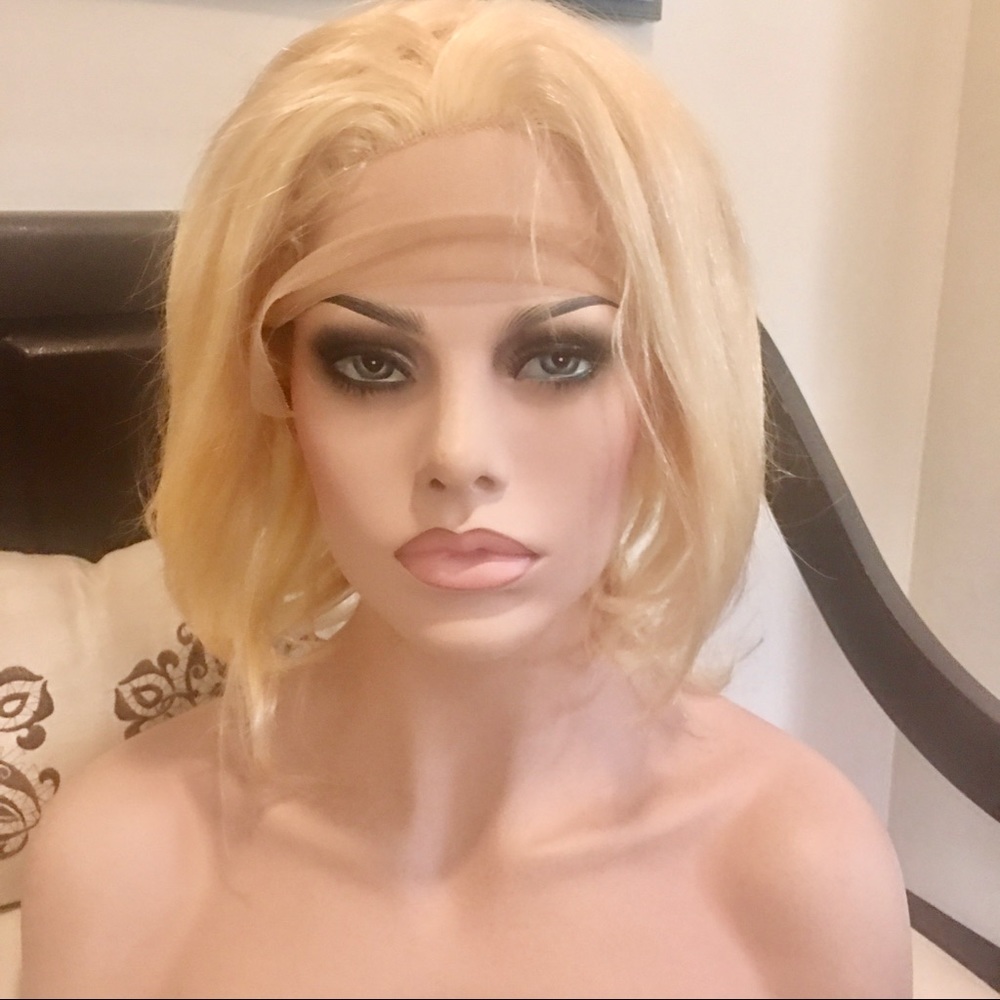 Blonde Human Hair Lace Front Wig